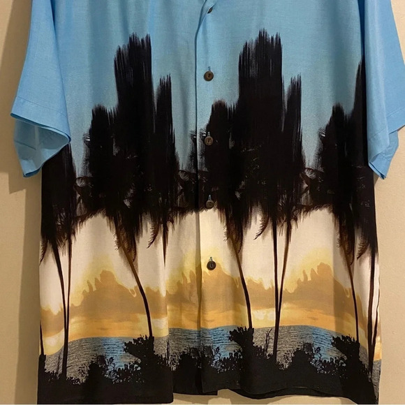 Pineapple Connection Hawaiian Island Button Down Short Sleeve Shirt Men Size XL - Picture 3 of 9
